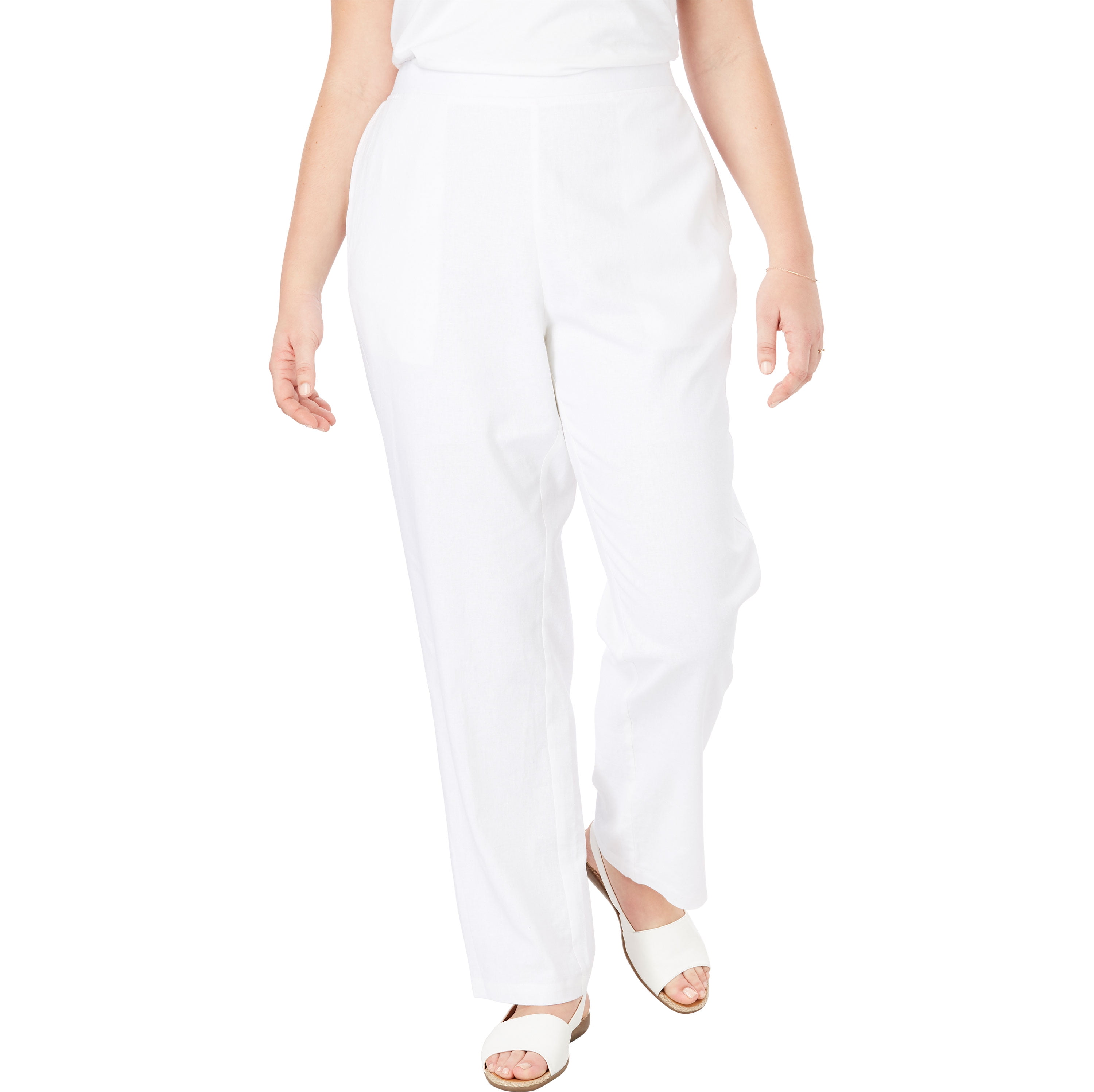 plus size petite linen pants