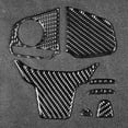 thumbnail image 1 of Steering Wheel Cover, Wear Resistant Steering Wheel Button Trim Real Carbon Fiber  Replacement For  10th FC FK 2016-2019 For Decor Type A,Type B,Type C, 1 of 8