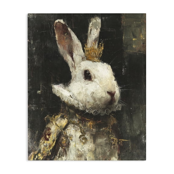 Stupell Industries Traditional Regal Hare Portrait Canvas Art, 16 x 20, by Svetlana Aleynikova