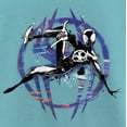 thumbnail image 2 of Girl's Spider-Man: Across the Spider-Verse Miles Morales Logo Graphic Tee Tahiti Blue Medium, 2 of 4