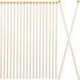 thumbnail image 2 of Khaki Wooden Flagpole for Small Flags Versatile Display Ideal for Decorations and Celebrations 50pcs, 2 of 4