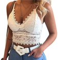 thumbnail image 2 of Soutien-gorge Sans Fil à Bretelles en Dentelle Col en V Triangle Noir 2TG, 2 of 13