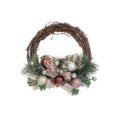 thumbnail image 1 of Rattan Bows And Balls Pine Wreath, 1 of 3