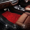 thumbnail image 4 of Uemuo Car Floor Mats - Red Rose Pattern Carpet Floor Mats for Cars, Auto Accessories Front & Rear Car Floor Foot Mat Sets of 4 Pieces, 4 of 6