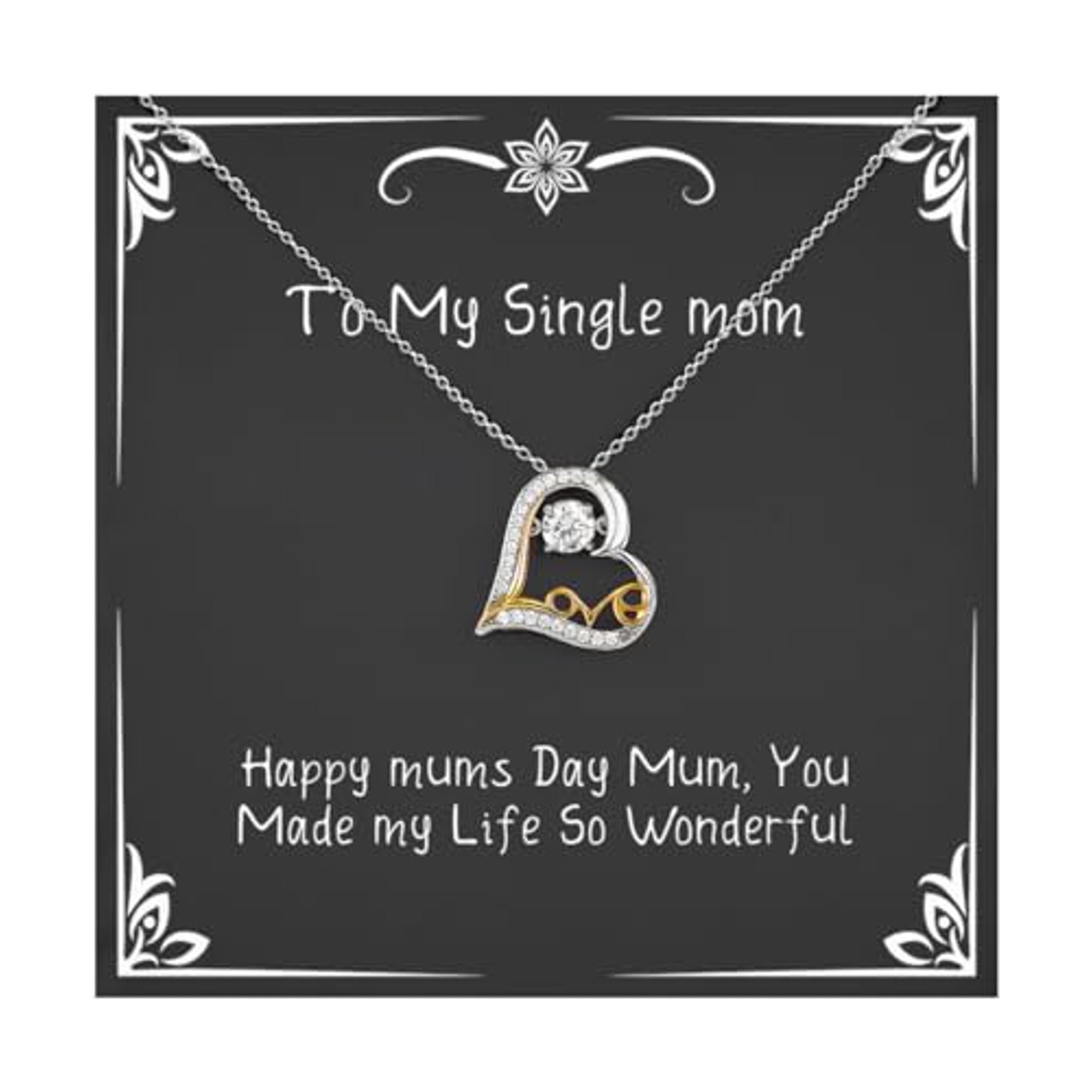 Beautiful Single mom Love Dancing Necklace, Happy mums Day, Gifts For Mother, Present From Son Daughter, Jewelry For Single mom, Unique gift ideas for single moms, Best gifts for single moms, Top