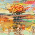 thumbnail image 2 of Florio, Luigi 15x15 White Modern Wood Framed Museum Art Print Titled - Albero destate (detail), 2 of 4