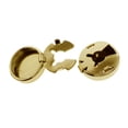 thumbnail image 2 of Gemelos Zulema para hombre 2 uds para camisas regulares redonda y pulida Oro Cubiertas de botones, 2 of 8