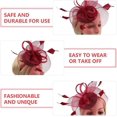 thumbnail image 4 of White Fascinator Fashion Headbands Fascinators Hat Flower Mesh Ribbons, 4 of 5