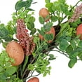 thumbnail image 2 of National Tree Company 22 inch Artificial Easter Wreath Decorated with Pink Pastel Eggs, Pink Flowers, Leafy Greens, Indoor or Covered Outdoor Easter Decoration, 2 of 3
