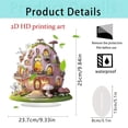 thumbnail image 2 of Easter Decoration Rabbits And Eggs Castle 2D Wall Art For Living Room Study Display Cabinet Desktop, 2 of 8