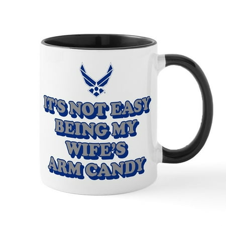 

CafePress - USAF Wife s Arm Candy - 11 oz Ceramic Mug - Novelty Coffee Tea Cup