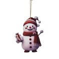 thumbnail image 1 of Muñeco de nieve navideño de dibujos animados para colgar en el coche, árbol de Navidad, decoración del hogar, ventana, pared, sala de estar, 1 pieza, 1 of 6