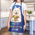 thumbnail image 4 of Autism Awareness Samoyed Accept Understand Love Apron Siberian Sammy Dog Lover for Cooking Grilling Baking Painting Gardening - 12003, 4 of 5