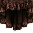 thumbnail image 4 of LEKODE Steampunk Corset Skirt Renaissance Corset Dress Gothic Overbust Corset and Skirt Set Corset with Skirt Renaissance Skirt Plus Size Womens Pirate Skirt Steam Punk Corset Brown 2xl, 4 of 5