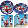thumbnail image 1 of High Quality!Spidey och hans fantastiska vänner födelsedagstema set, 20 stycken suturplatta och 20 stycken sydd vävnad, 1 of 5