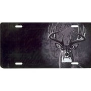 Deer Offset on Black Airbrush License Plate Free Personalization on Air Brush