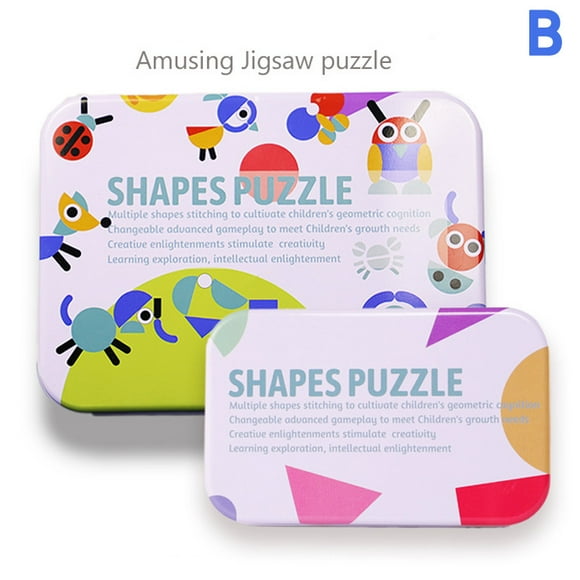 Casse-tête de Formes Jouet Éducatif Blocs de Motifs en Bois Jouets de Développement Mental Kit Nouveau