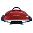 thumbnail image 1 of George Foreman Indoor Outdoor Rectangular Electric Grill w/ Ceramic Plates, Red, 1 of 9