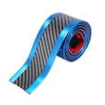 thumbnail image 1 of 5cmx1 Metro Puerta Umbral Protector para Coche Carbono Fibra Patrón Azul, 1 of 1