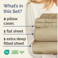 thumbnail image 2 of Sábanas CGK Unlimited Extra Deep Pocket King Beige, 2 of 9