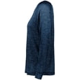 thumbnail image 4 of Holloway Sportswear 2XL Womens Electrify 2.0 V-Neck Long Sleeve Tee Navy Heather 222717, 4 of 4