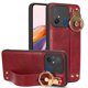 thumbnail image 1 of Funda de teléfono para Redmi 12C Dama Wrist Band + Cristal 9D, 1 of 5
