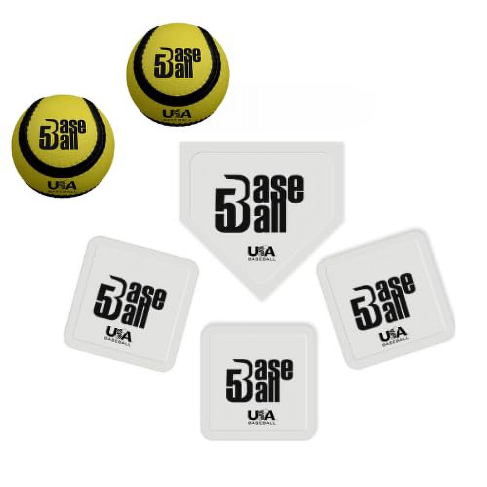 Urban Ball USA Baseball5 Complete Game Set, All‑Ages Backyard & Playground Baseball Game
