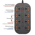 thumbnail image 3 of Universal Power Strip Socket with Extension Cable USB Type-C Port for US Plug AC Outlet Multiprise US Plug, 3 of 7