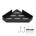 thumbnail image 2 of Shower Corner Shelf Aluminum Triangle Single Layer Storage Rack for Bathroom Hotel Toilet, 2 of 6
