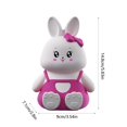 thumbnail image 3 of Fasiaou Cute Rabbit Night Light, Intelligent Timed, Silicone Dimmable Nursery Nightlight for Nursery, Silicone Rechargeable Bedside Touch Night Lights for Home Decor-Purple,Style A, 3 of 6