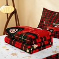 thumbnail image 5 of Erosebridal Christmas Truck Zipper Full Size Comforter Sets with Fitted Sheet and 2 Pillowcases, Plaid Zipper Bedding Set, Plaid Christmas Truck, Xmas Reversible, 5 of 7