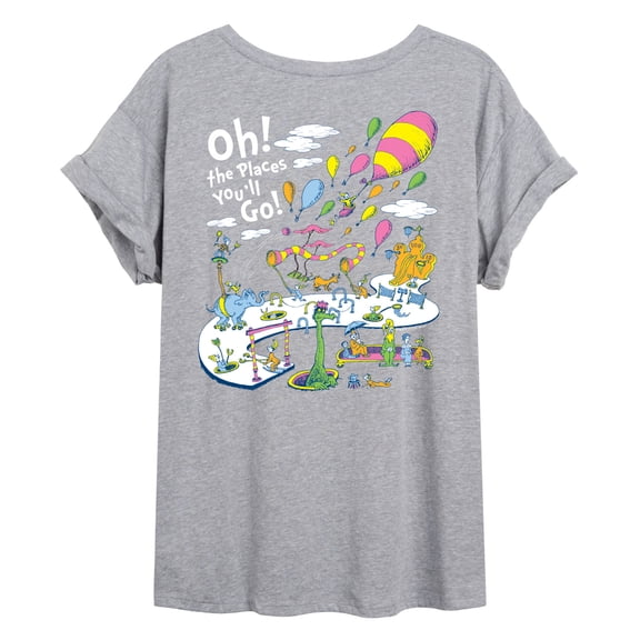 Dr. Seuss - Oh! The Places You'll Go Scene Relaxed Fit T-Shirt