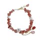thumbnail image 4 of Pulsera de cristal hecha a mano cuentas de transferencia flores de melocotón Strawberr, 4 of 4