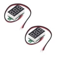 thumbnail image 2 of Mini voltímetro digital de CC medición precisa 0-30V 2 piezas Pantalla clara Medidor de voltaje digital LED de 3 cables con plomo para producción de bricolaje para automóvil ANGGREK Otros, 2 of 8