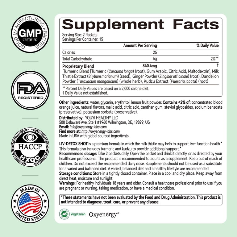 oxyenergy glutathione review Liver Support Supplement with Organic Milk Thistle, Turmeric & Dandelion, Daily Digestion, Detox & Cleanse -30 Packs no-sugar-added-beauty-drink Wolverine Blend — Luxpeptide Menge:1x Monatsvorrat (60 Kapseln)