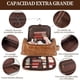 thumbnail image 2 of Neceser de Cuero Organizador de Viaje con Gancho para Colgar, Gran Capacidad e Impermeable Organizador de Maquillaje y Herramientas de Afeitado para Artículos de Baño y Cosméticos.(Negro), 2 of 7