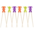 thumbnail image 2 of Shisuyan Beginners Chopsticks Training Chopsticks Round 6 Pairs 8.7x1.2x0.4in, 2 of 8