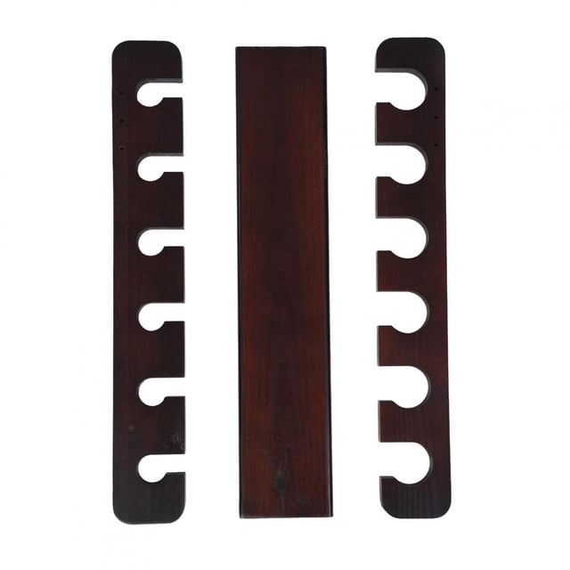 Wood Fishing Rod Pole Reel Holder Mount Rods Rack Organizer Carrier Accessory (Teakwood color)