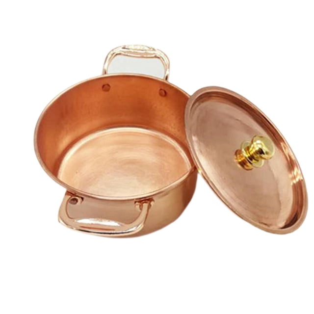 pitrice Restaurant Copper Stock Pot Flat Bottom Copper Pot For Cooking Restaurant Meals At Home Kitchen Made