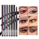 thumbnail image 2 of Delineador de ojos ultrafino, lápiz de Gel de 12 colores, brillo mate, negro, rojo, marrón, delineador de ojos colorido, fácil de usar, maquillaje de ojos de alto pigmento, 2 of 5