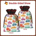 thumbnail image 2 of Wukai Doodle Cars Print Christmas Burlap Bags,Drawstring Christmas Burlap Goody Gift Candy Bags Xmas Burlap Treat Bags for Candy Wrapper Xmas Party Favors-Black, 2 of 8