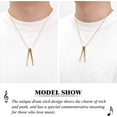 thumbnail image 4 of Rock Drum Stick Urn Pendant Urn Necklace for Men Stainless Steel Cross Drumstick Necklace, Drummer Music Charm Memorial Keepsake Jewelry, 4 of 7
