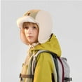 thumbnail image 4 of Cethrio Boys Winter Hats, Fleece Lined Skiing Warm Windproof Outdoor Hats with Ear Flaps Beige Size 4-14T, 4 of 4