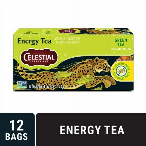 Pack of 2 - Celestial Seasonings Caffeinated Energy Green Tea 12 ct