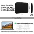 thumbnail image 2 of Toptie 15 Inch Waterproof Shockproof Neoprene Computer Bag Laptop Sleeve Liner Package Protective Laptop Case with Double Zipper, 2 of 7