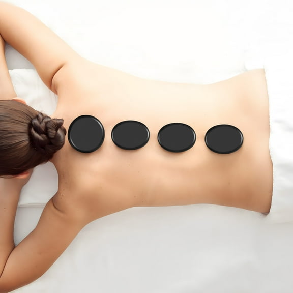 20PCS Hot Massage Stone Natural Basalt Stones Kit SPA Therapy Massager Warmer