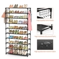 thumbnail image 4 of Zapatero LANTEFUL de 10 niveles, gran capacidad, negro, 4 of 8