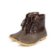 thumbnail image 5 of New Women Refresh Hunter-06 Leatherette Two Tone Mix Media Lace Up Duck Boot, 5 of 5