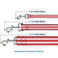 thumbnail image 3 of Buckle-Down Pet Leash, Dog Leash, Triple Stripe White Red, 4 Feet Long 1.0 Inch Wide, 3 of 6