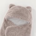 thumbnail image 6 of Toddler Kids Girls Boys Snowsuit Bear Ear Hooded Rompers Long Sleeve Swaddle Blanket Swaddling Wrap Baby Soft Sleep Sack Bag Jumpsuit Cute Outfits 3-6 Months, 6 of 6
